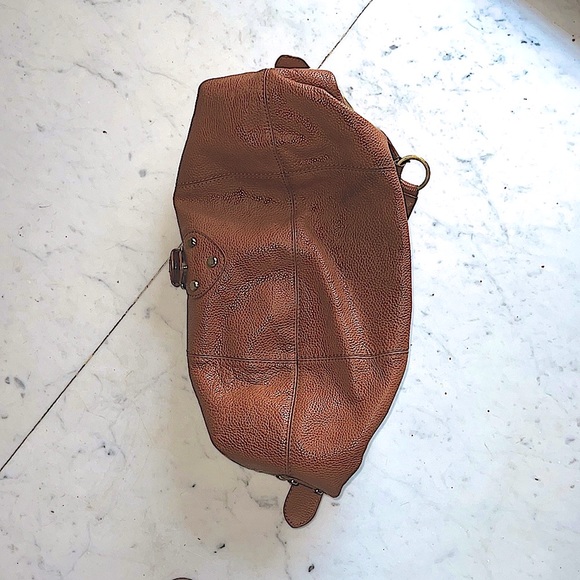 Large Rafe Cognac Leather Hobo Bag - Picture 11 of 14